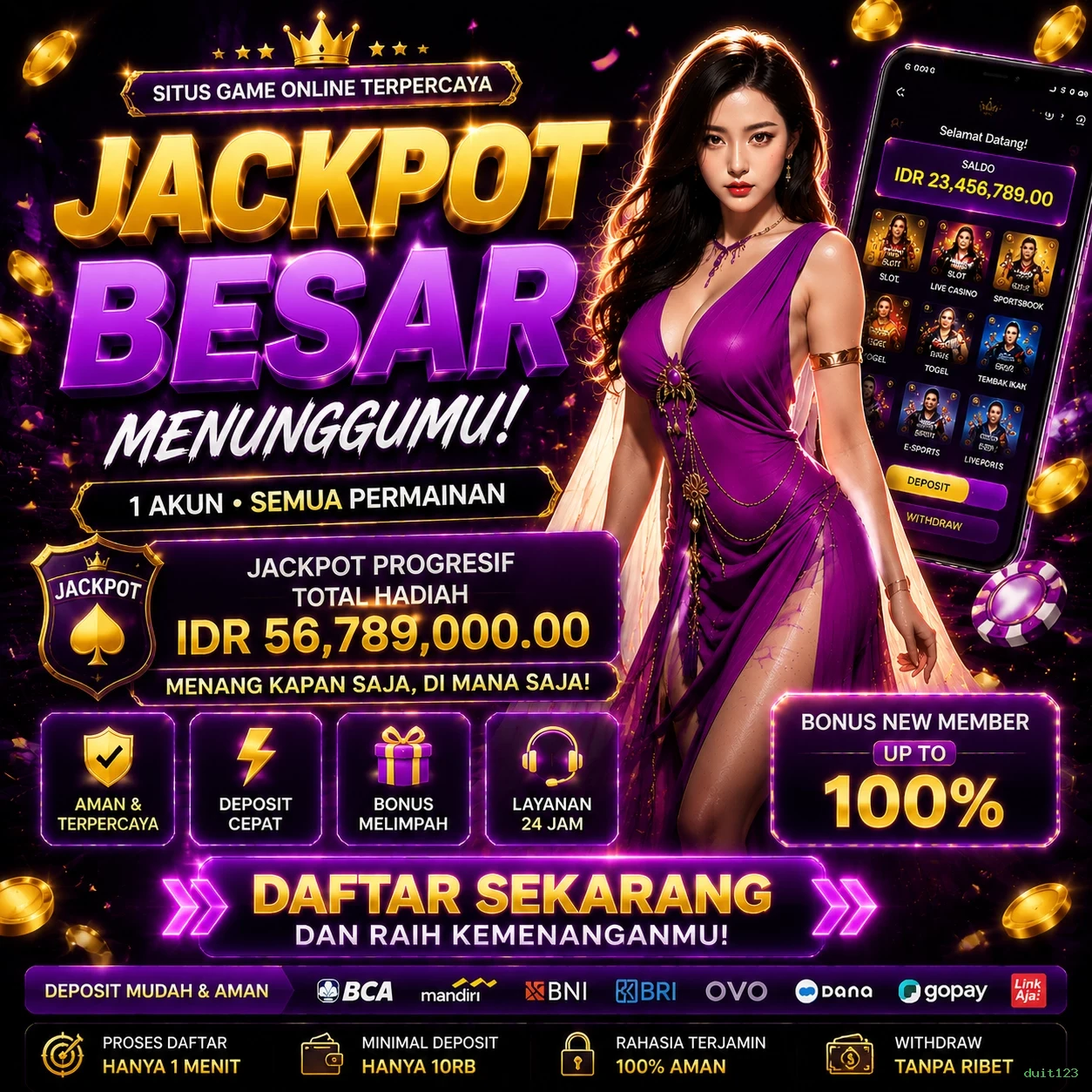 Berbagai Jenis Permainan yang Tersedia di duit123